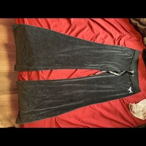Victoria’s Secret velvet bootleg track pants